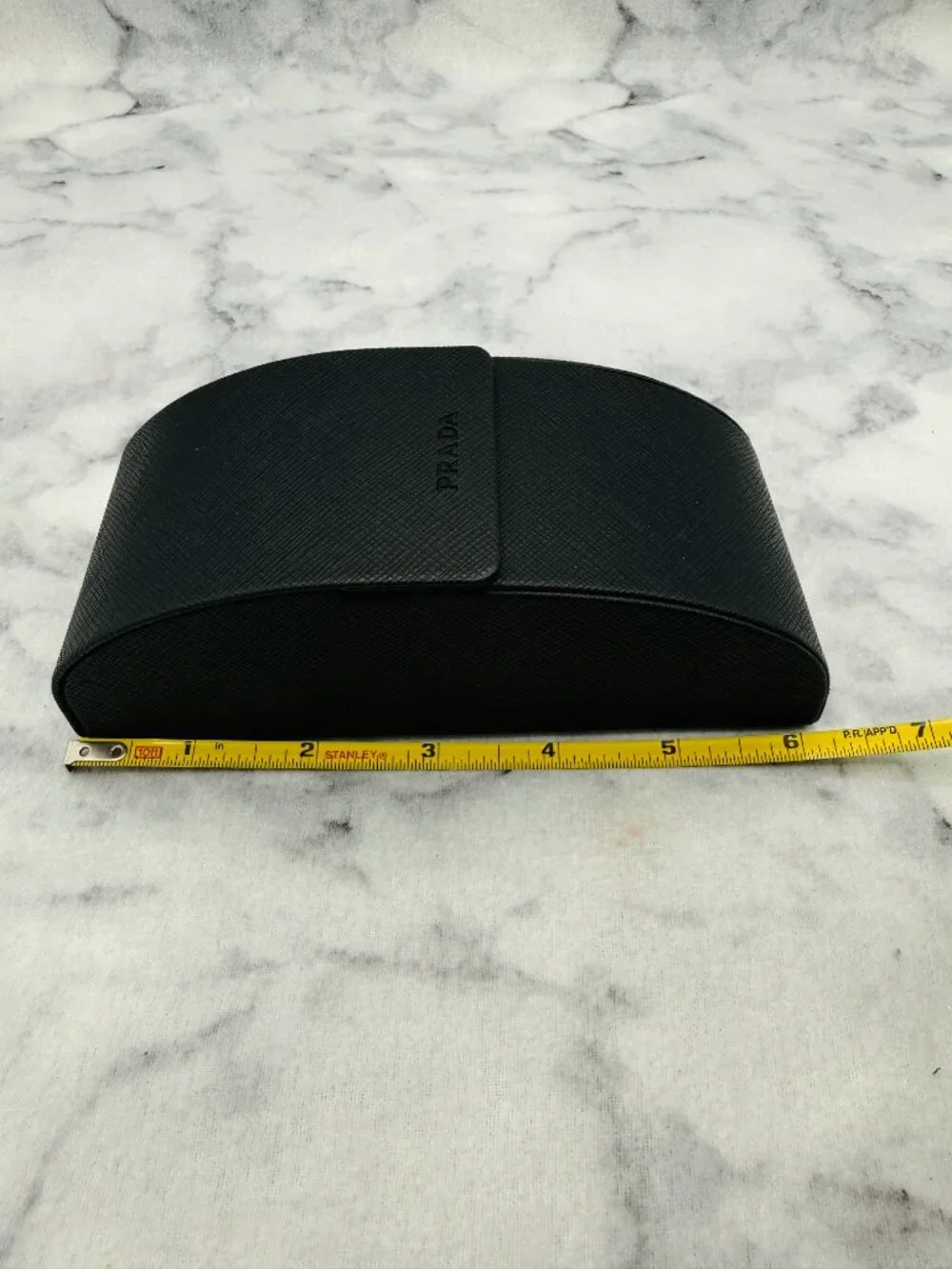 Prada Sunglasses Case,Black Magnetic Clamshell Case,Cleaning Cloth,Auth Card - Picture 7 of 11